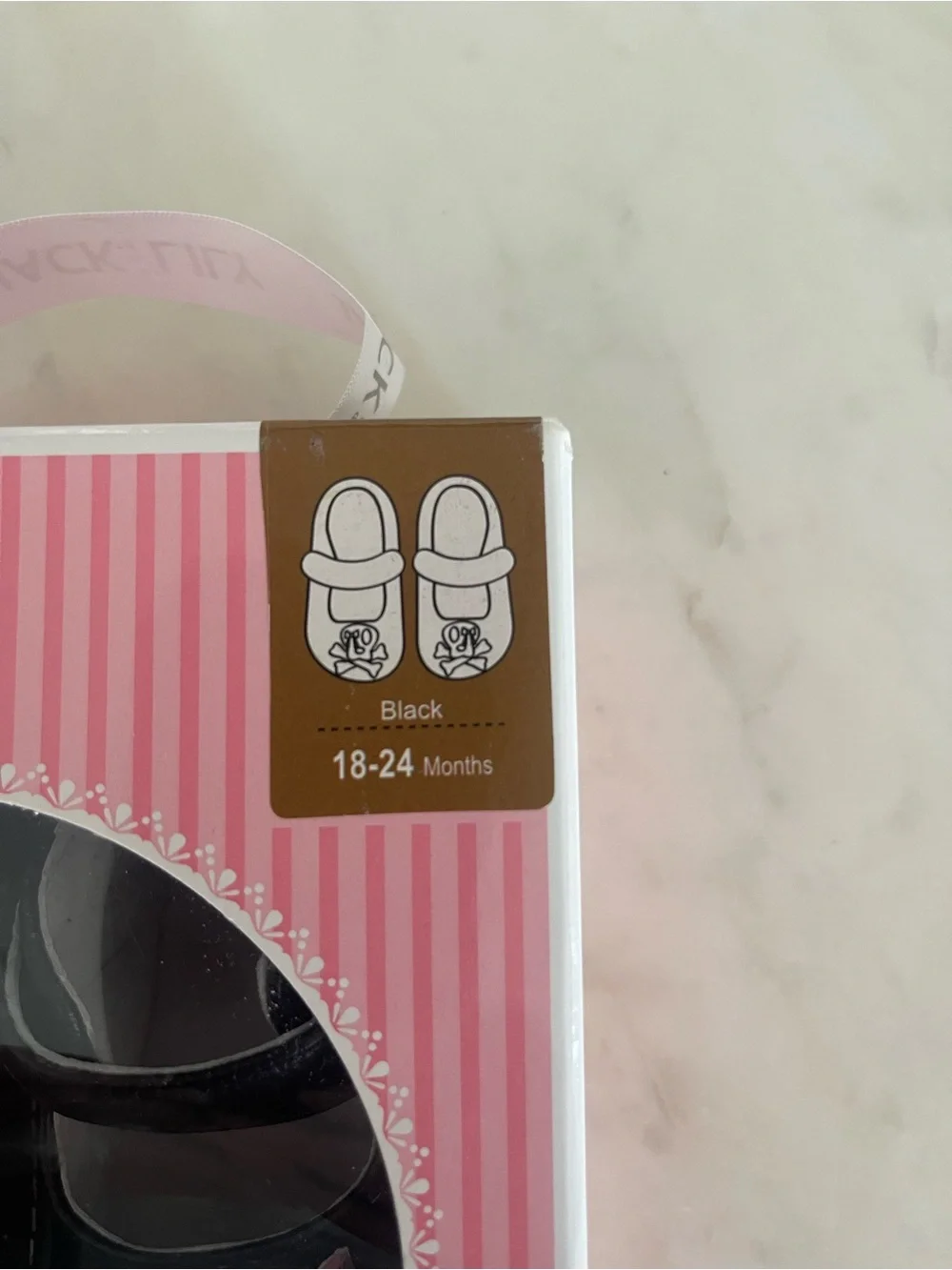 Jack and Lily Baby Girl Mary Jane Shoes Skull  with Pink Bows 18-24 months NIB